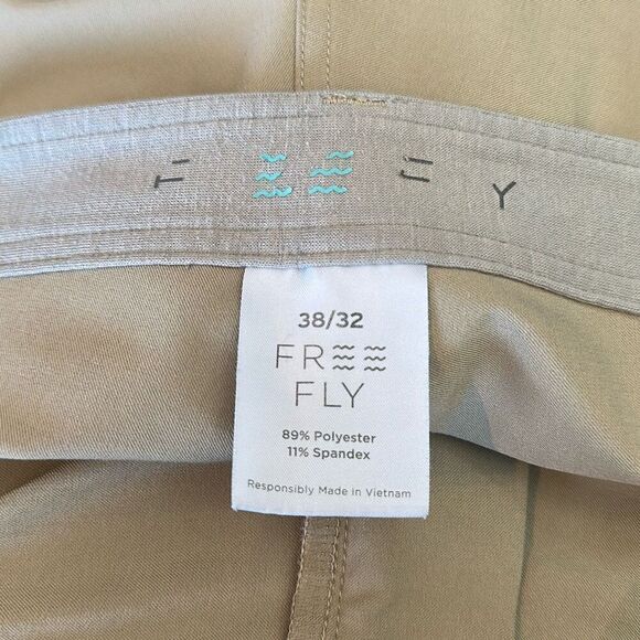 Free Fly Pants Mens 38x32 Blue Performance Lightweight Chino Stretch - Picture 6 of 7